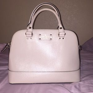 Cream color kate spade handbag